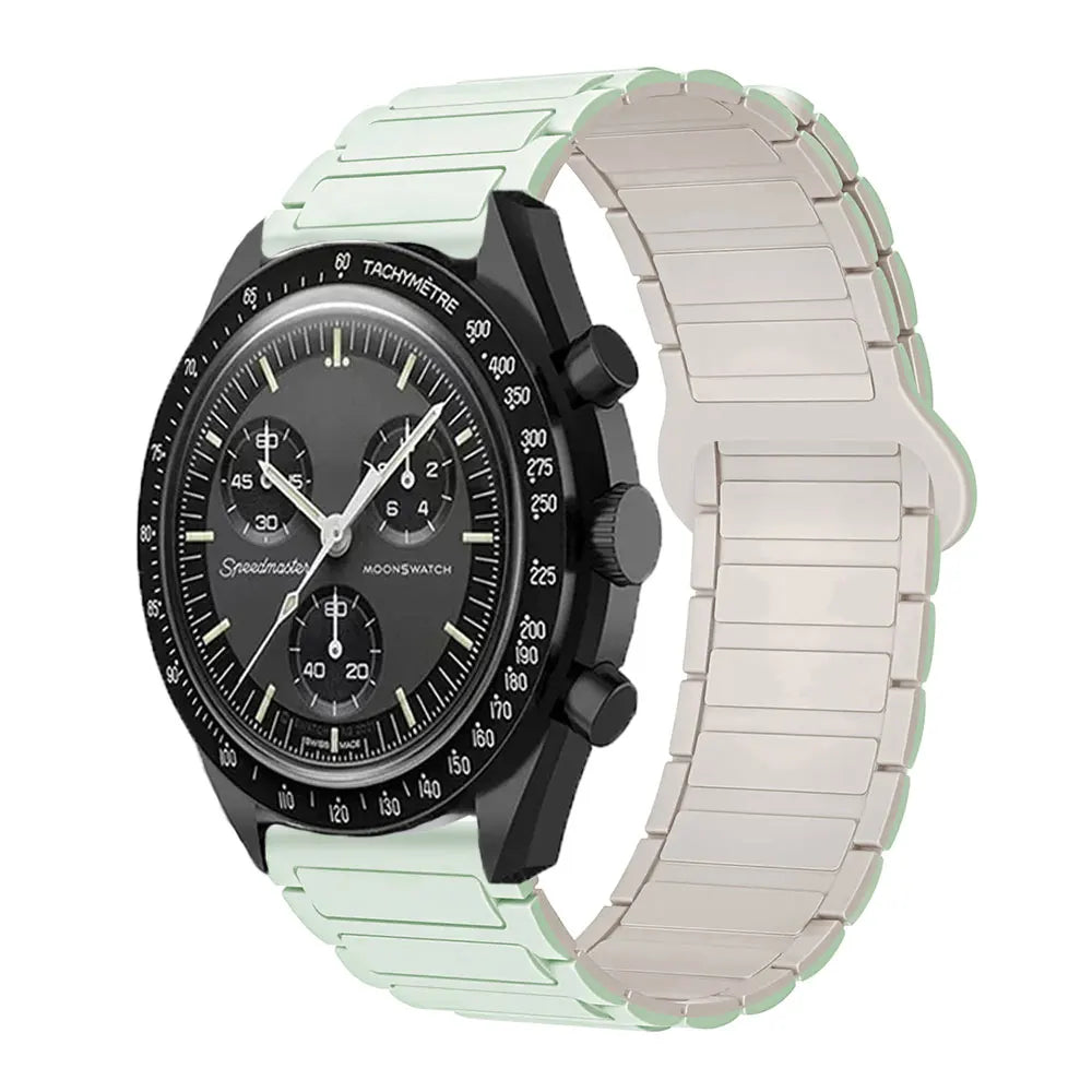 20mm Strap For Omega X Swatch Joint MoonSwatch Band Magnetic Loop Silicone Bracelet For Amazfit GTS4 Watch7 6 5 4 40/44mm Correa