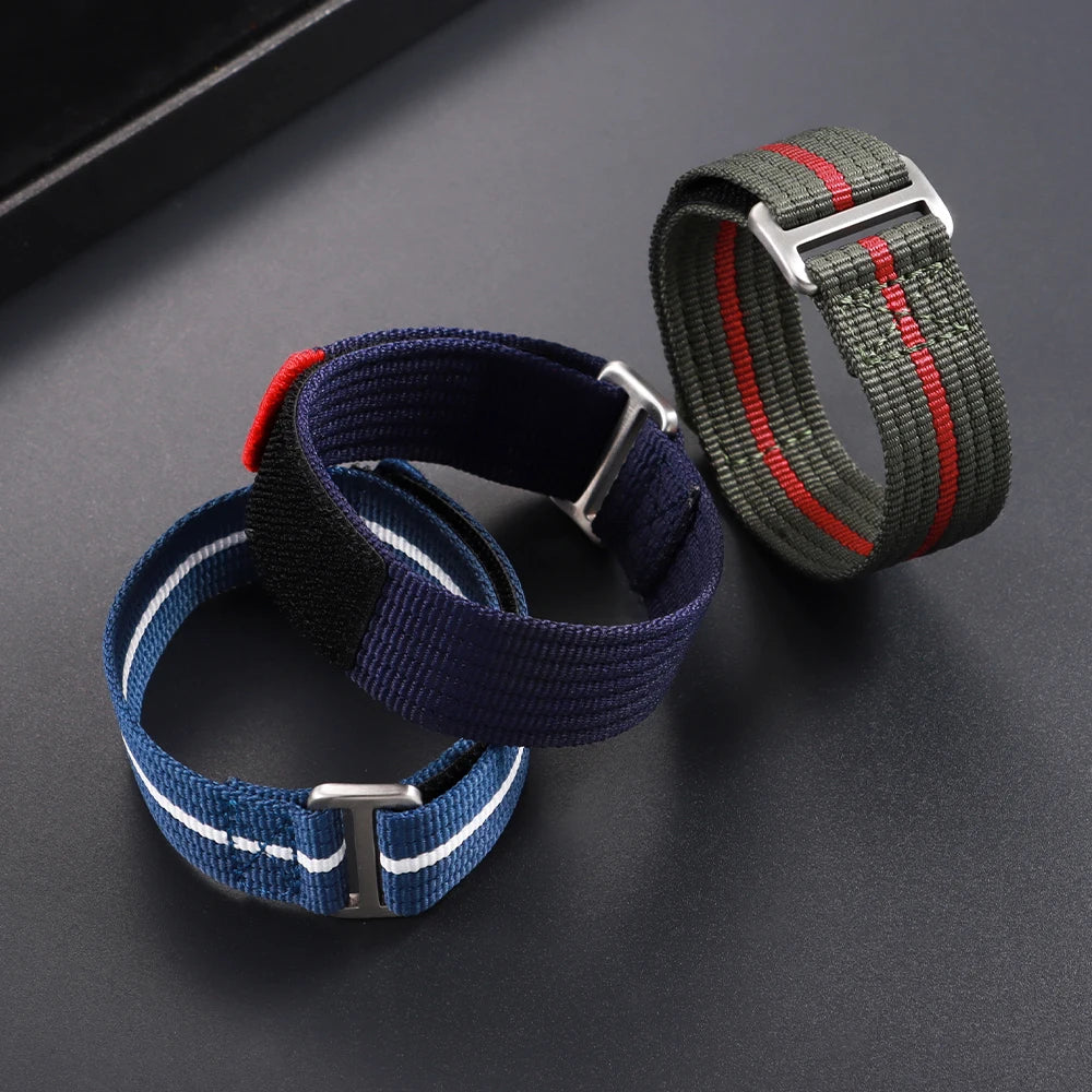 20mm 22mm Nylon Strap for Seiko for Tudor Hook and Loop Fastener Watch Band Men Military Sport WristBracelet for Omega for Rolex
