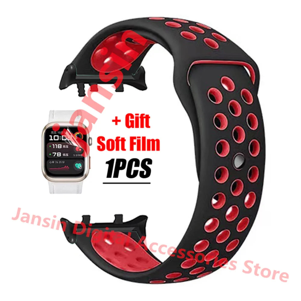 For Huawei Watch D2 Correa Silicone Bracelet Screen Protector Accessories Band For Huawei Watch D2 Replaceable Sport Strap