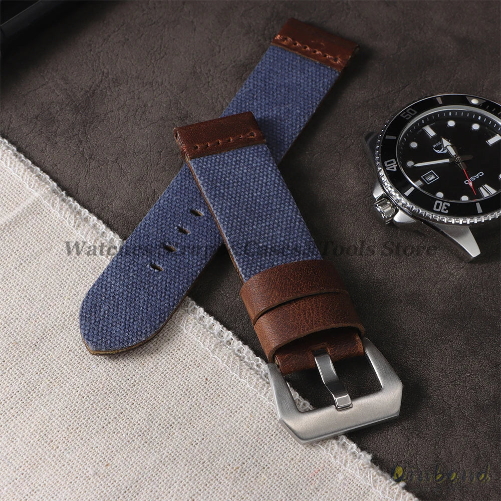 High Quality Durable Nylon Watch Strap Men Women Watchband 20mm 22mm 24mm for Panerai Retro Wristband Release Universal Bracelet