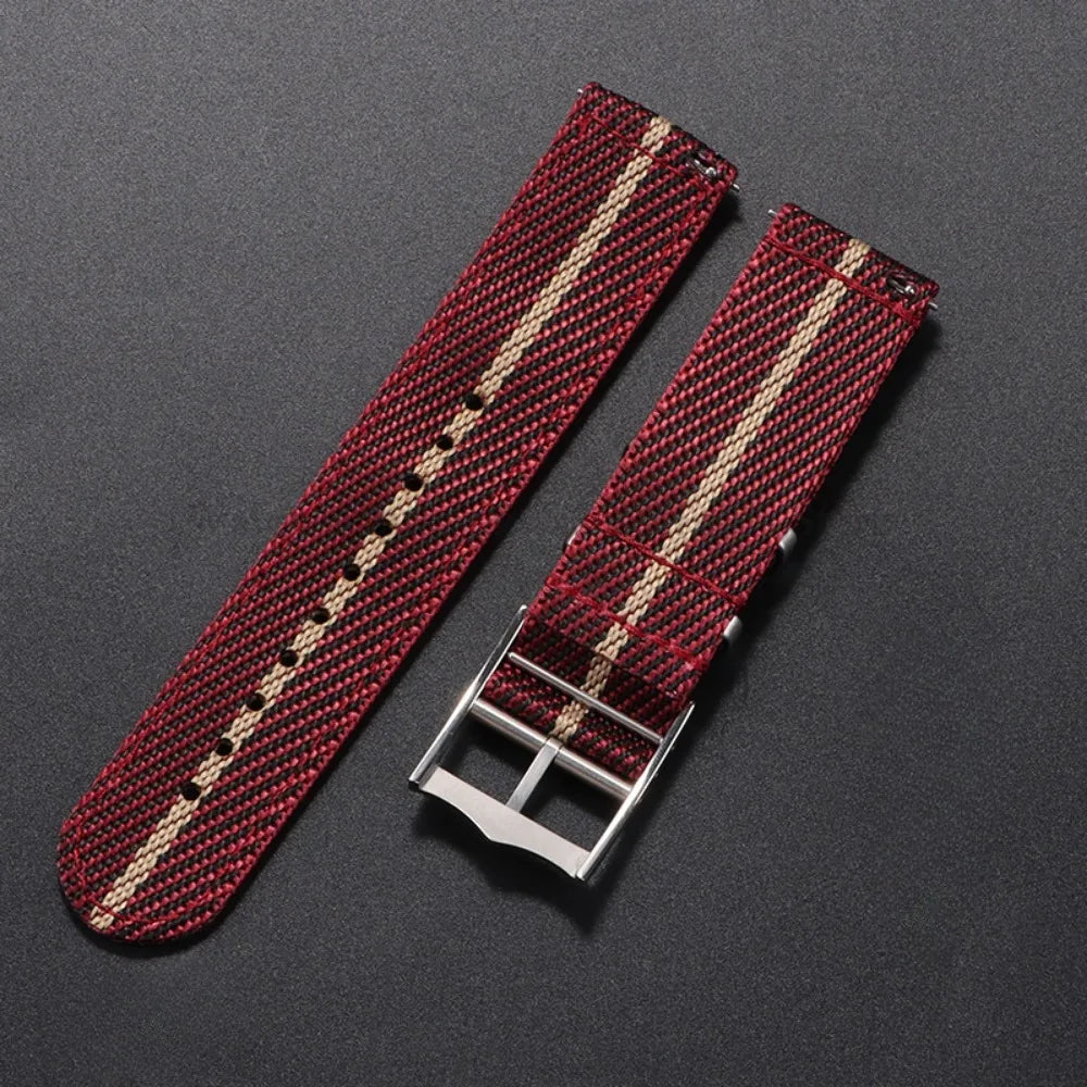 20mm 22mm Quick Release Nylon Watch Strap for Tudor Woven Canvas Fabric Band for Omega for Seiko for Military Men Women Bracelet