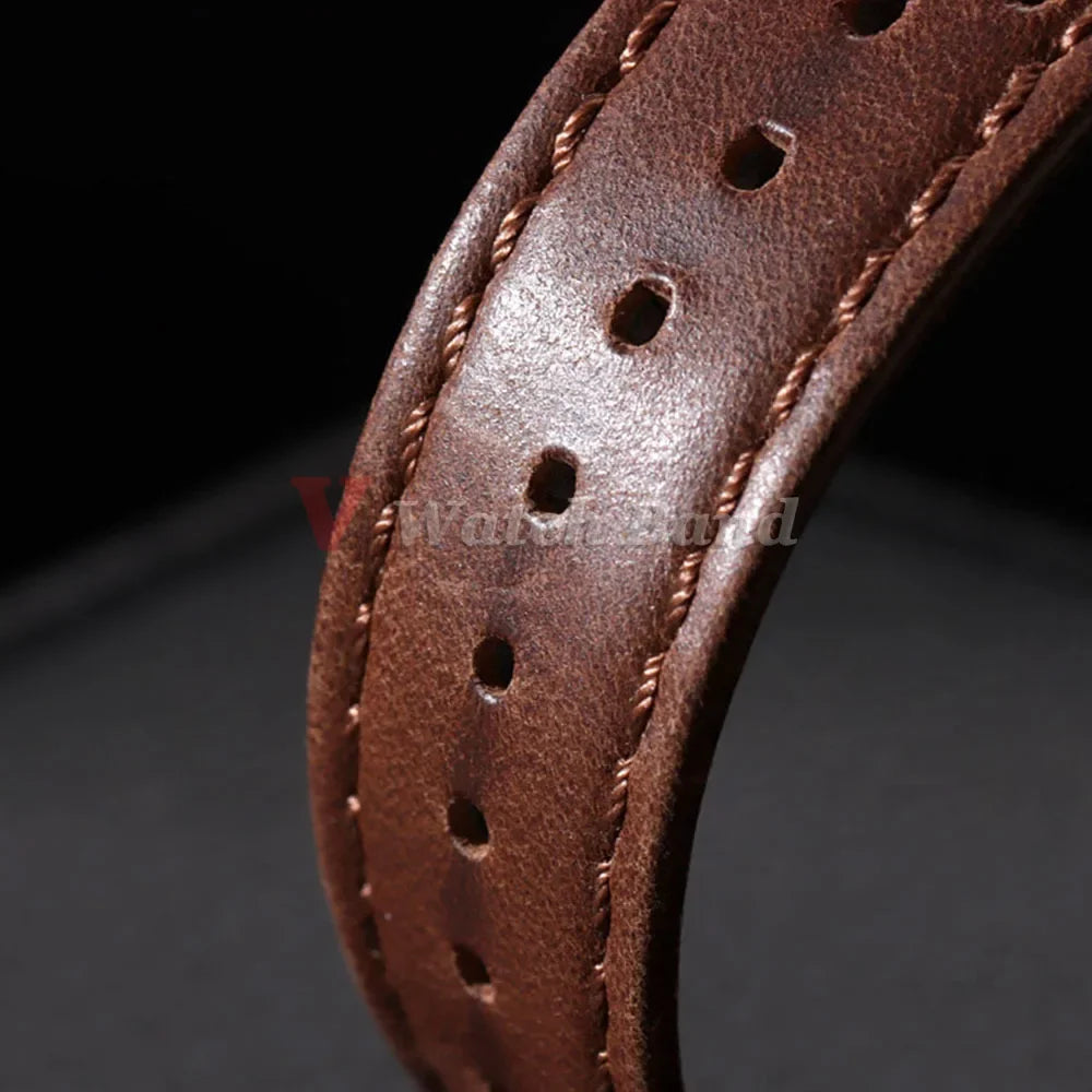 Genuine Cowhide Strap for Samsung Galaxy Watch 6 5 4 Soft Breathable Retro Wristband for Seiko 20mm 22mm 18mm Bracelet Accessory