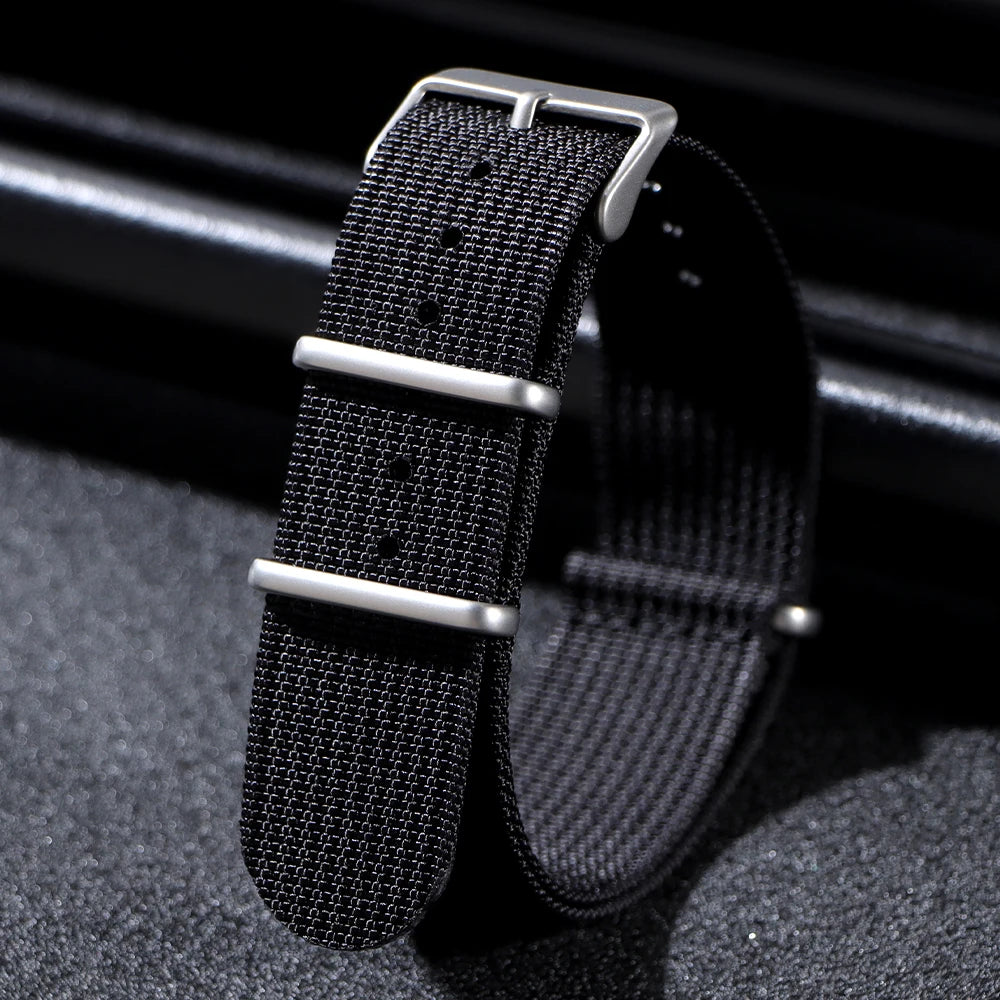 Brown Green Black Band Military Casual Watchband for Seiko Army Sport Bracelet 18mm 20mm 22mm Nylon Watch Strap Replacement Belt