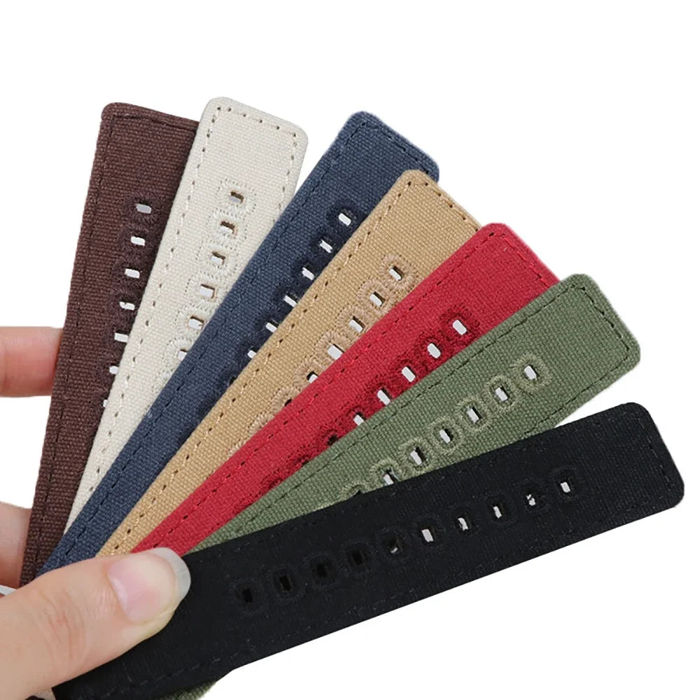 Quick Release Bracelet for Huawei Strap18mm 20mm 22mm Braided Canvas Watch Band for Samsung Galaxy 3/4 40mm 44mm Classic 46/42mm