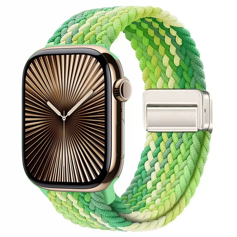 Magnetic Strap For Apple Watch Ultra 3 49mm Series 11 10 46mm 42mm Nylon Loop Band For Iwatch SE3 40mm 44mm 45mm 38/41mm Correa