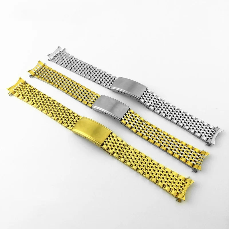 18mm 19mm 20mm Metal Strap for Omega for Seamaster Nine Beads Watchband Stainless Steel Bracelet Wristband Watch Accessories