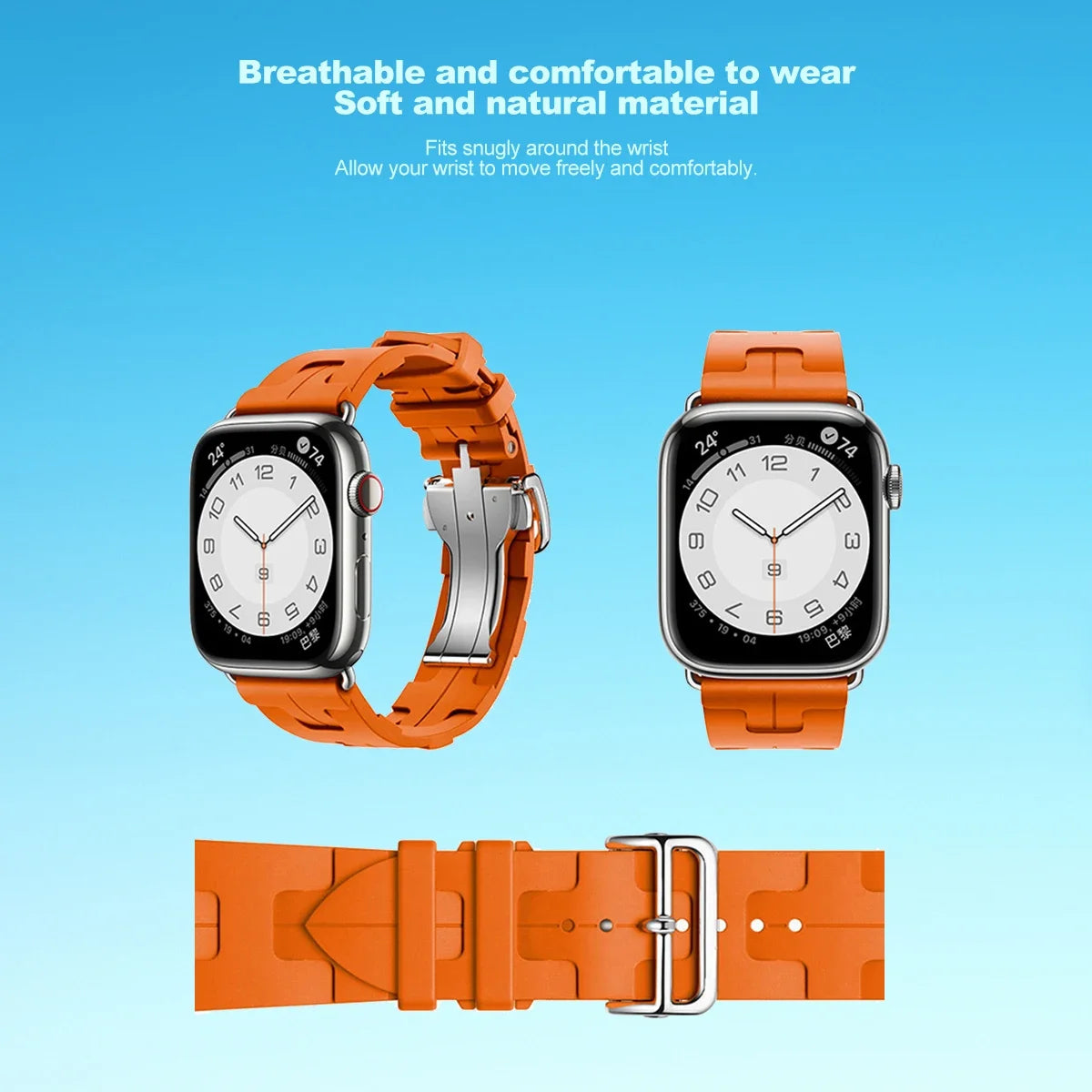 Kilim Single Tour Strap For Apple Watch 11 46 42mm Silicone Bracelet Band For Iwatch 10 9 8 se 49/45mm Sport Wristband Accessory