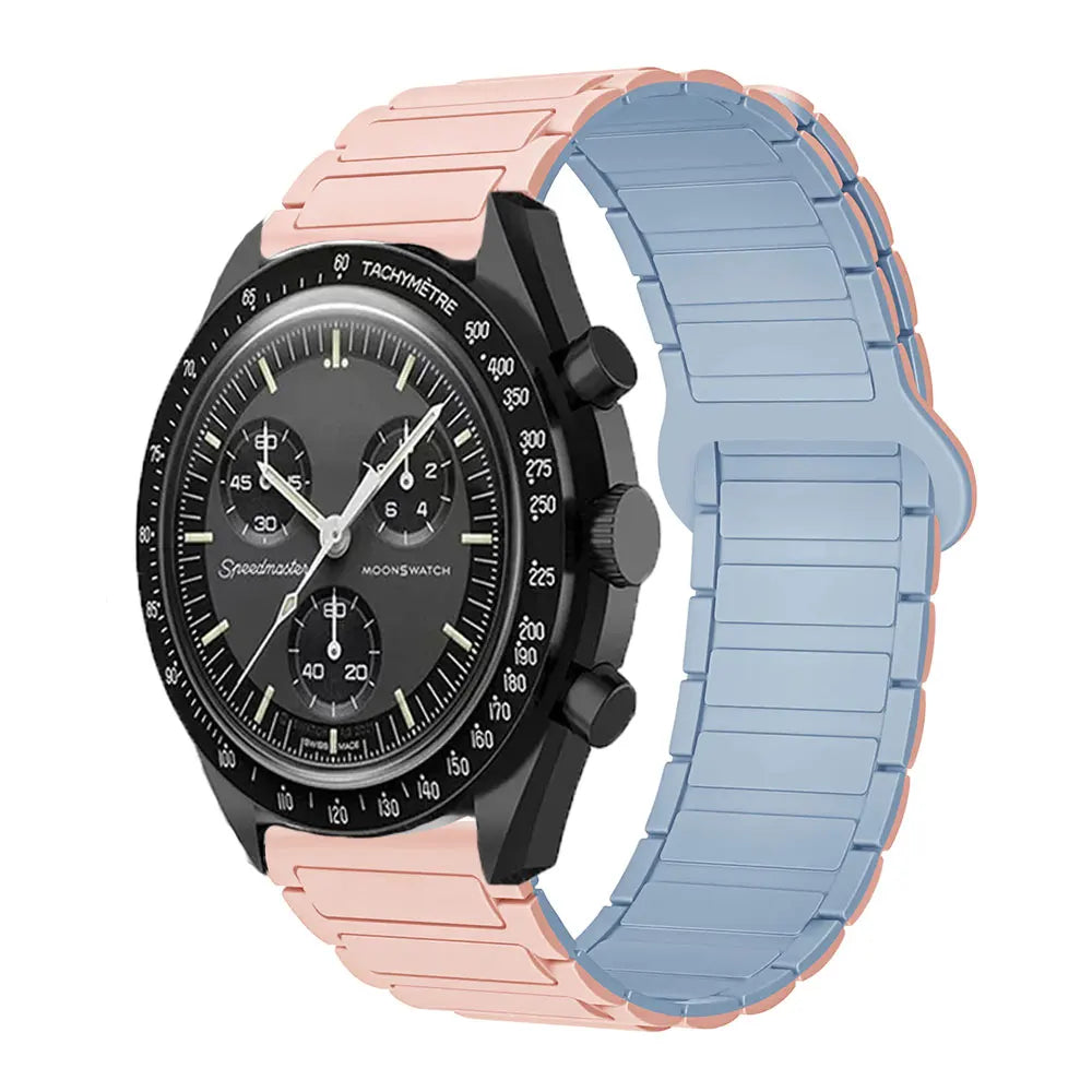 20mm Strap For Omega X Swatch Joint MoonSwatch Band Magnetic Loop Silicone Bracelet For Amazfit GTS4 Watch7 6 5 4 40/44mm Correa