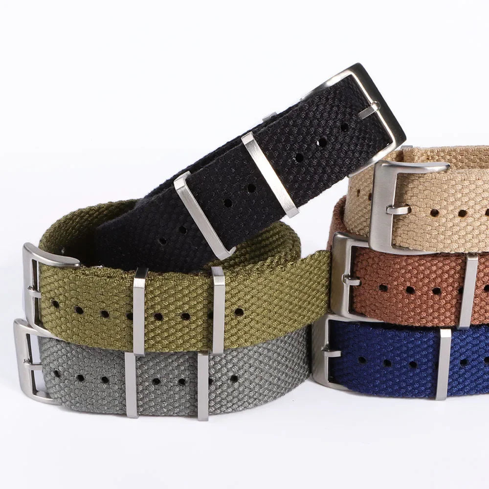 Cotton Nylon Strap for Seiko Braid Wristband 20/22mm Soft Watchband Military Sport Bracelet for Omega Seamaster 007 for Citizen