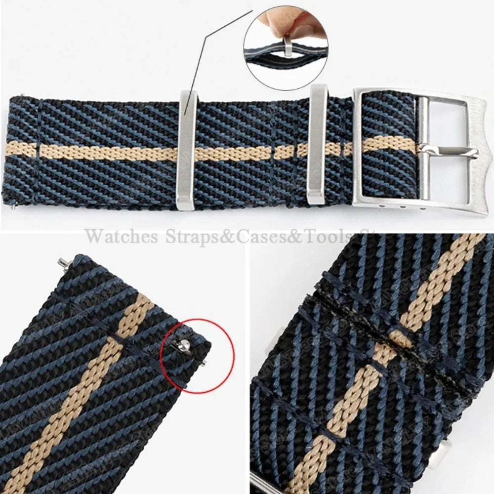 20mm 22mm Quick Release Nylon Watch Strap for Tudor Woven Canvas Fabric Band for Omega for Seiko for Military Men Women Bracelet