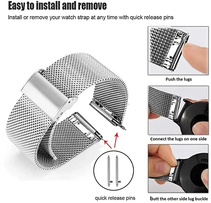 Metal Band For Omega X Swatch Joint MoonSwatch Strap 20mm Stainless Steel Bracelet Business Wristband Replacement Accessories