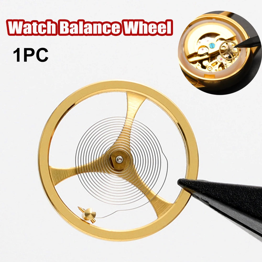 1pc 2pcs Watch Balance Wheel Replacement Part Watch Movement Balance Wheel Full Swing Hairspring ForWatchmaker Watch Repair Tool