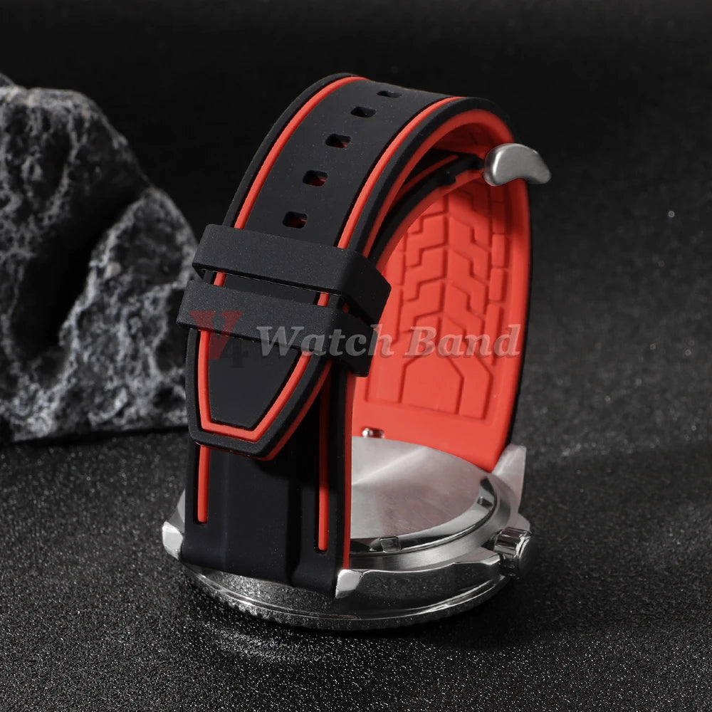 Silicone Watch Band 20mm 22mm 24mm Soft Quick Release Rubber Watch Straps for Samsung Galaxy for Garmin for Huawei Watch