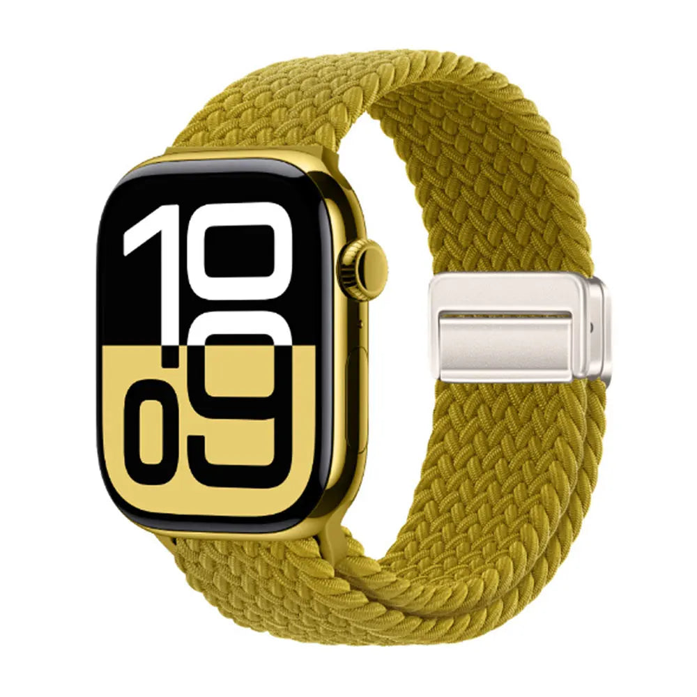 Magnetic Strap For Apple Watch Ultra 3 49mm Series 11 10 46mm 42mm Nylon Loop Band For Iwatch SE3 40mm 44mm 45mm 38/41mm Correa