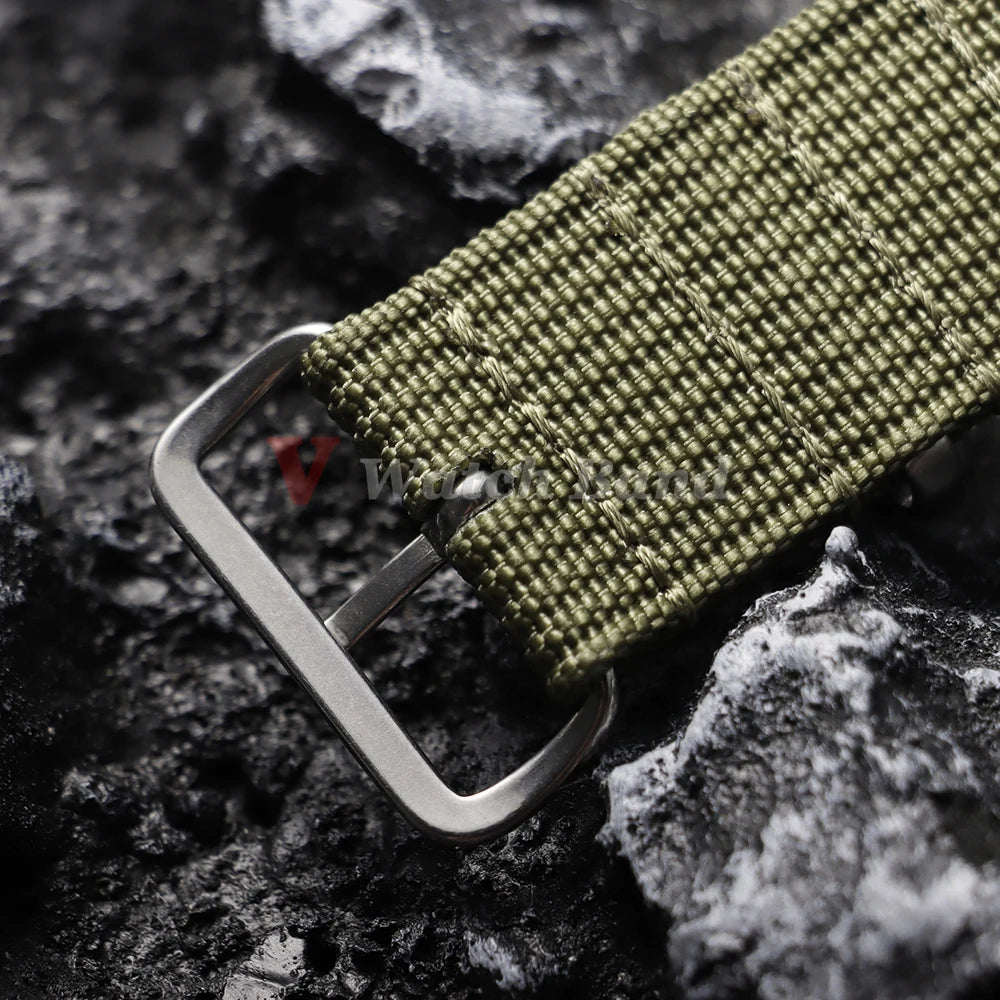 19mm 18mm 20mm 22mm Nylon Watch Strap Brown Green Band Military Casual Watchband for Seiko Army Sport Bracelet Replacement Belts