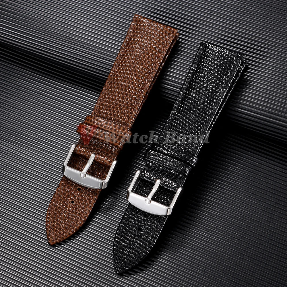 Retro PU Leather Watchbands Lizard Pattern Strap for Seiko for Rolex Watch Band 14mm 15mm 16mm 18mm 19mm 20mm 21mm 22mm Bracelet