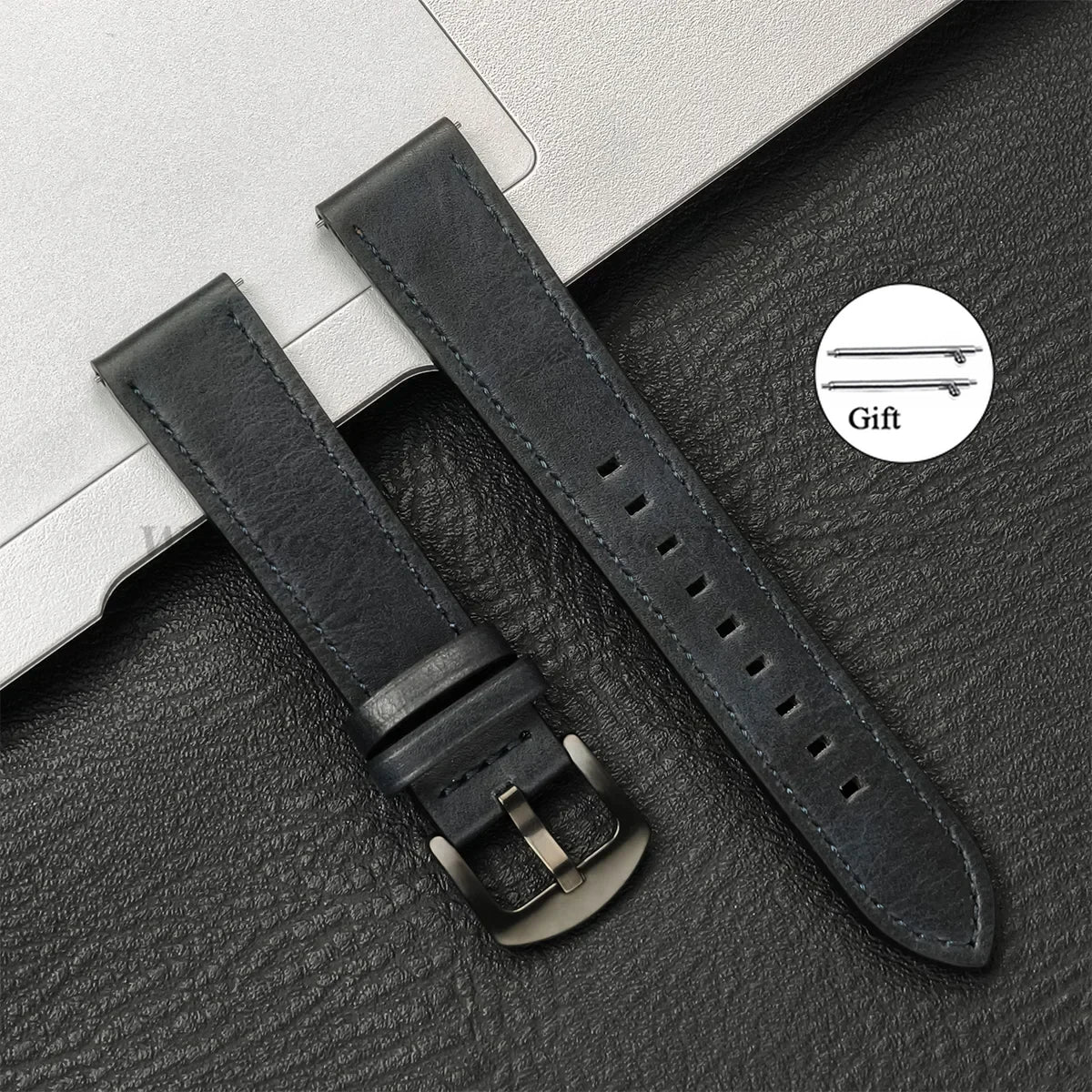 20mm 22mm Leather Strap for Samsung Galaxy Watch 7 6 5 4 40mm 44mm GearS3 Band Vintage Brown Bracelet for Huawei Watch GT5/GT4/3