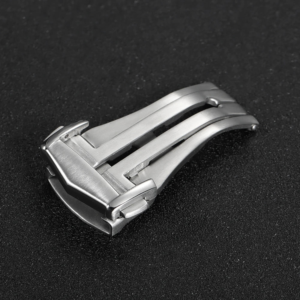 18 20mm Stainless Steel Deployment Buckles Clasp for Omega Folding Watch Buckle Strap Butterfly Button for Seamaster Speedmaster