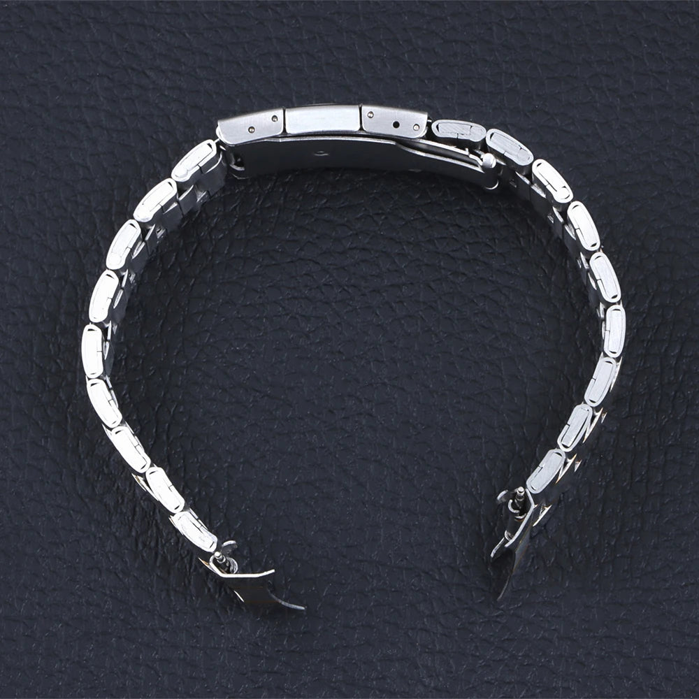 20mm 22mm Curved End Bracelet Stainless Steel Wrist Band for Seiko Wristband for Rolex Men Women Watch Strap Replace Accessories