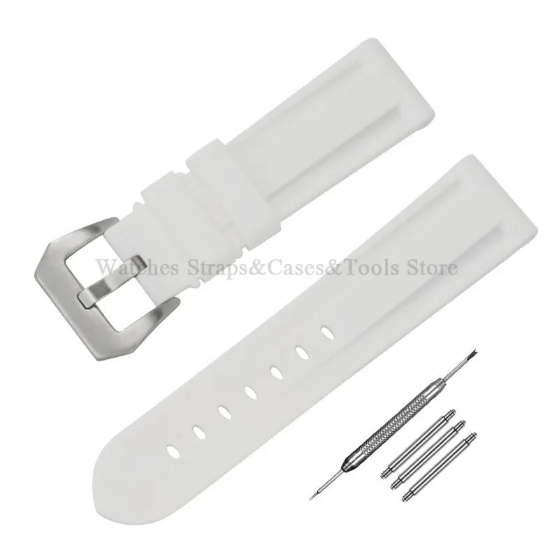 Camouflage Rubber Strap For Panerai Band 20mm 22mm 24mm 26mm Silicone MenSport Waterproof Wristband For Omega Universal Bracelet