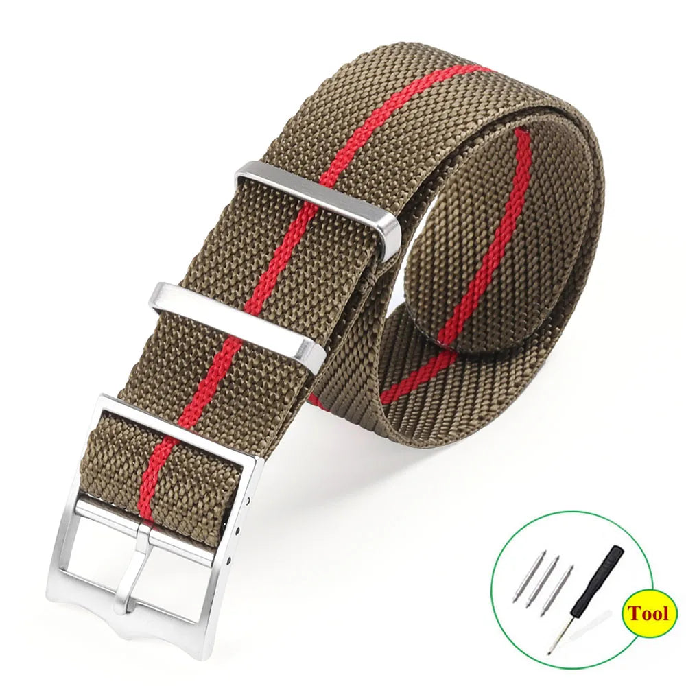 Fabric Bracelet for Rolex Premium Nylon Watch Band for Tudor Army Military Canvas Strap for Seiko 20mm 22mm Men Women Wristband