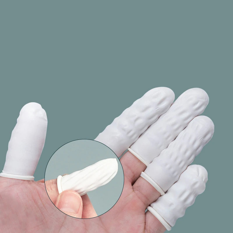 100pcs Sterile Disposable Powder  Industrial Electronic Latex Fingertips Protector Gloves Watch Repair Tool for Watchmaker Kit
