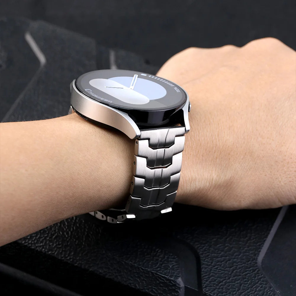 Metal Strap For Samsung Galaxy Watch 7 6 5 4 40 44mm 5pro 45mm Band Stainless Steel Business Metal For Omega MoonSwatch Correa