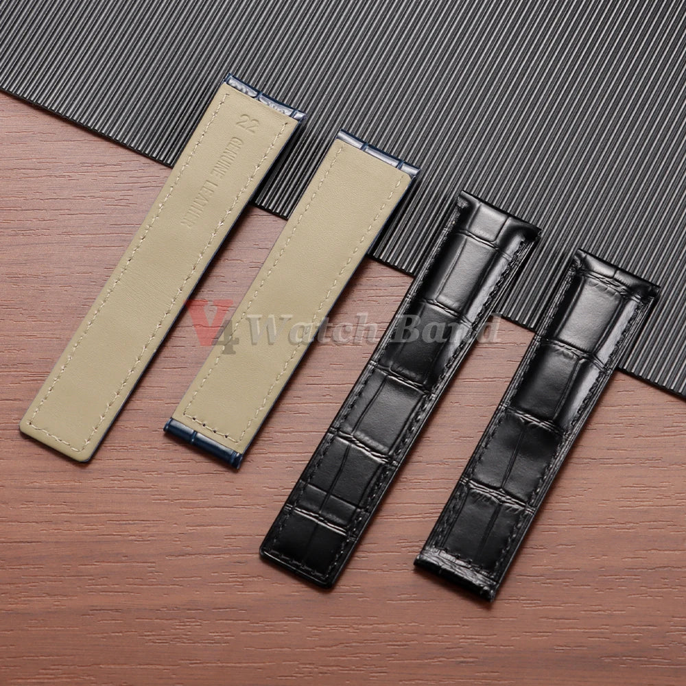 20mm 22mm 24mm Cowhide Watch Strap for Breitling Strap Waterproof Bracelet for Breitling Men Wristband Genuine Leather Watchband