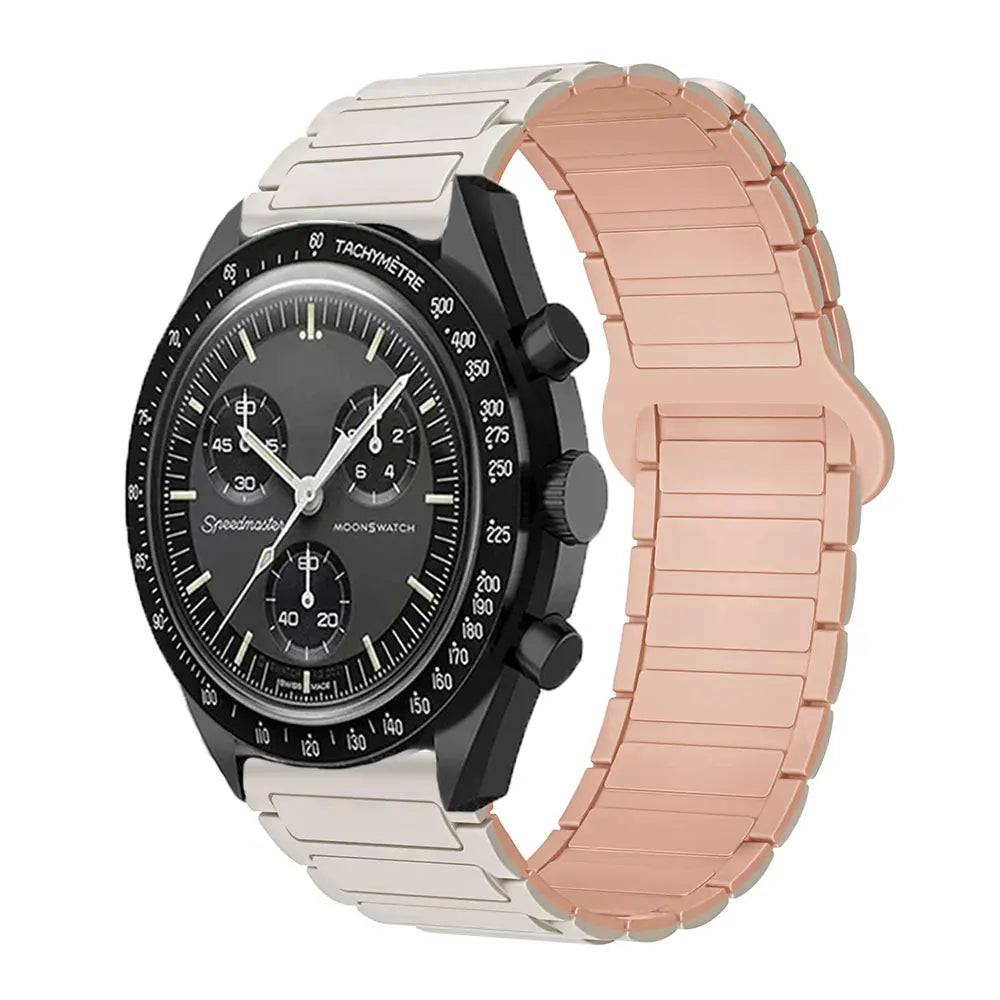 20mm Strap For Omega X Swatch Joint MoonSwatch Band Magnetic Loop Silicone Bracelet For Amazfit GTS4 Watch7 6 5 4 40/44mm Correa