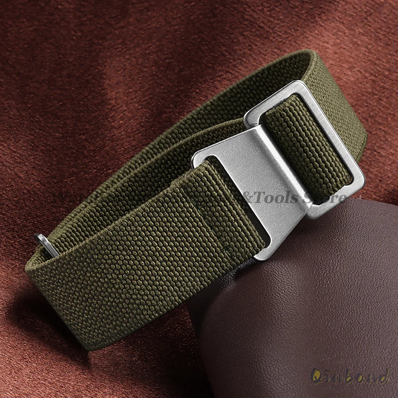 Elastic Nylon Watch Band for Seiko for Omega Sports Bracelets 18mm 20mm 22mm for Huawei Watch GT5/GT4/GT3 Parachute Watch Straps