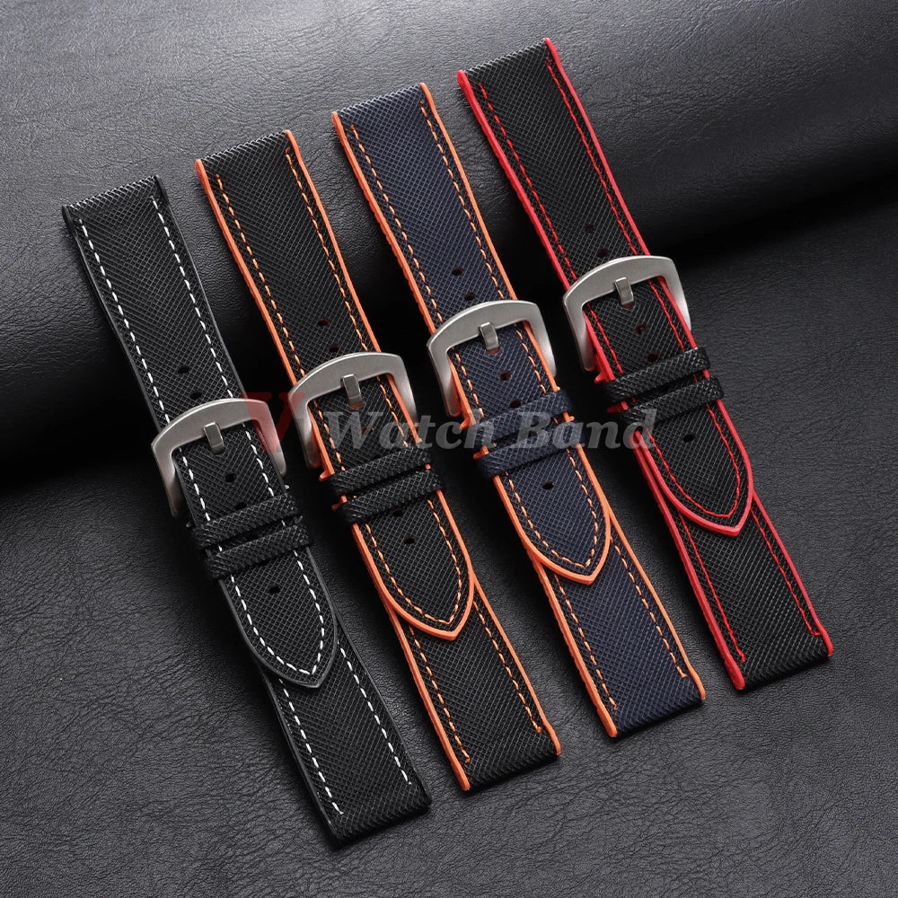 Watch Band for Omega for Swatch Joint for MoonSwatch Strap for Seamaster 300 Men Women 20mm Rubber Silicone Strap Wrist Bracelet