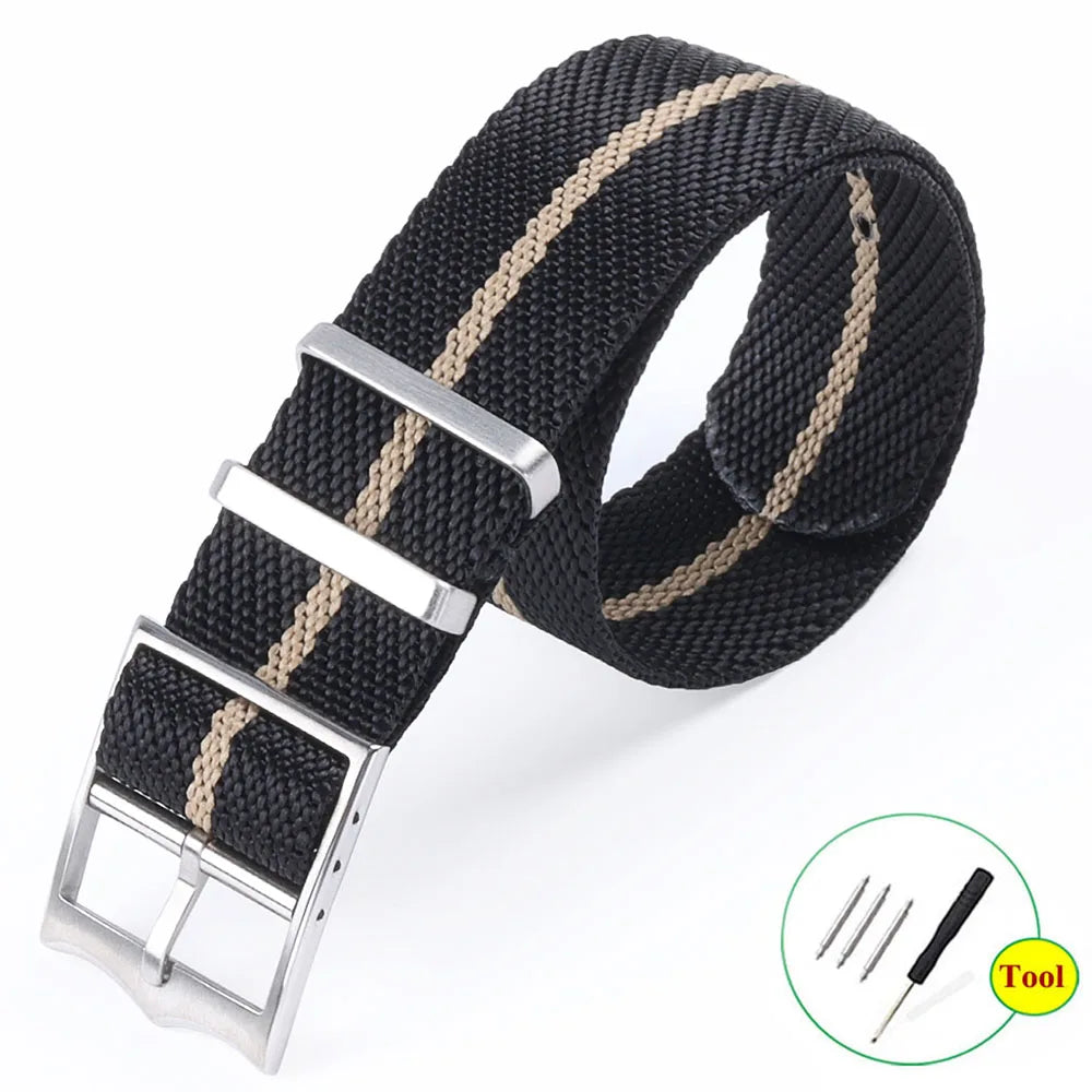 Fabric Bracelet for Rolex Premium Nylon Watch Band for Tudor Army Military Canvas Strap for Seiko 20mm 22mm Men Women Wristband