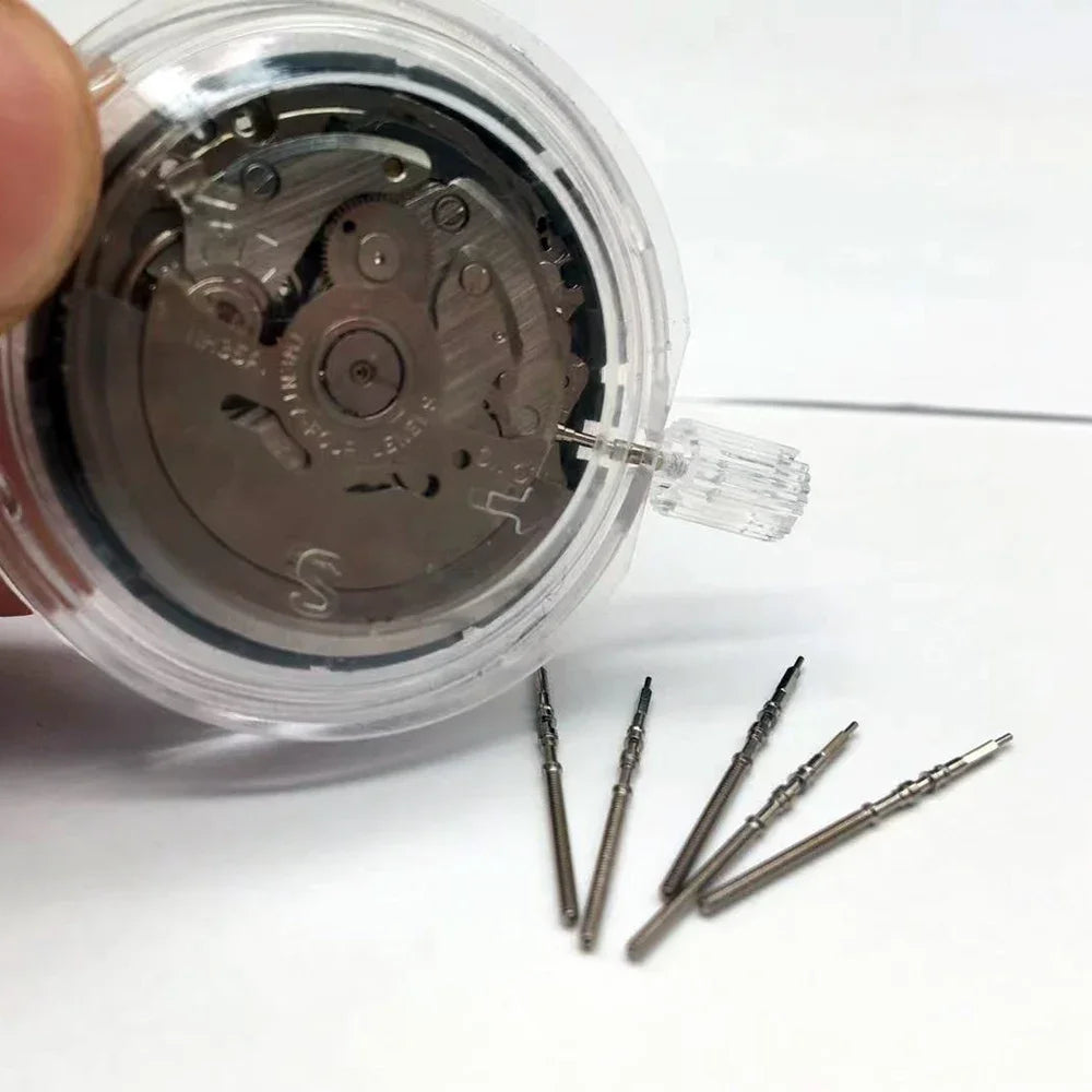 1pcs 2pcs 5pcs Movement Watch Steel Stem Crown Kit Watch Parts for Seiko NH34 NH35 NH36 NH38 NH39 Movement Watches Stem Parts