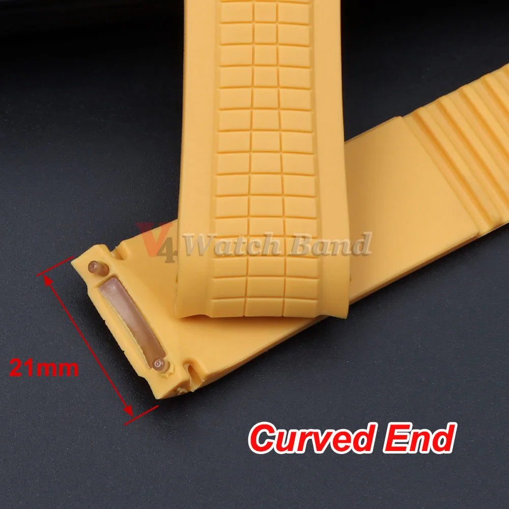 21mm Watch Strap for Patek Philippe Aquanaut Series 5164/5167 Waterproof Anti-Dust Rubber Watchband Silicone Bracelet