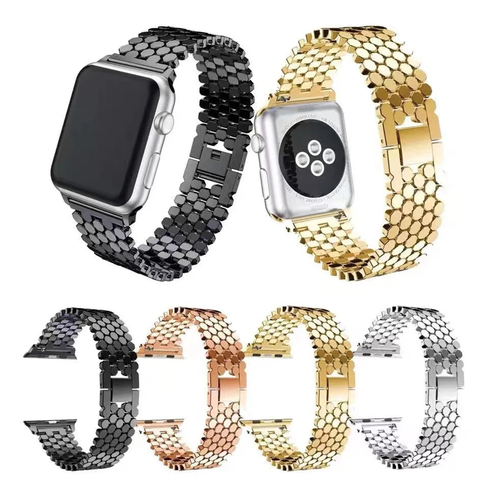 Metal Strap For Apple Watch Ultra 2 49mm 9 8 7 45mm 41mm Stainless Steel Smart Watch Wristband For iWatch 6 se 44mm 42mm 40 38mm