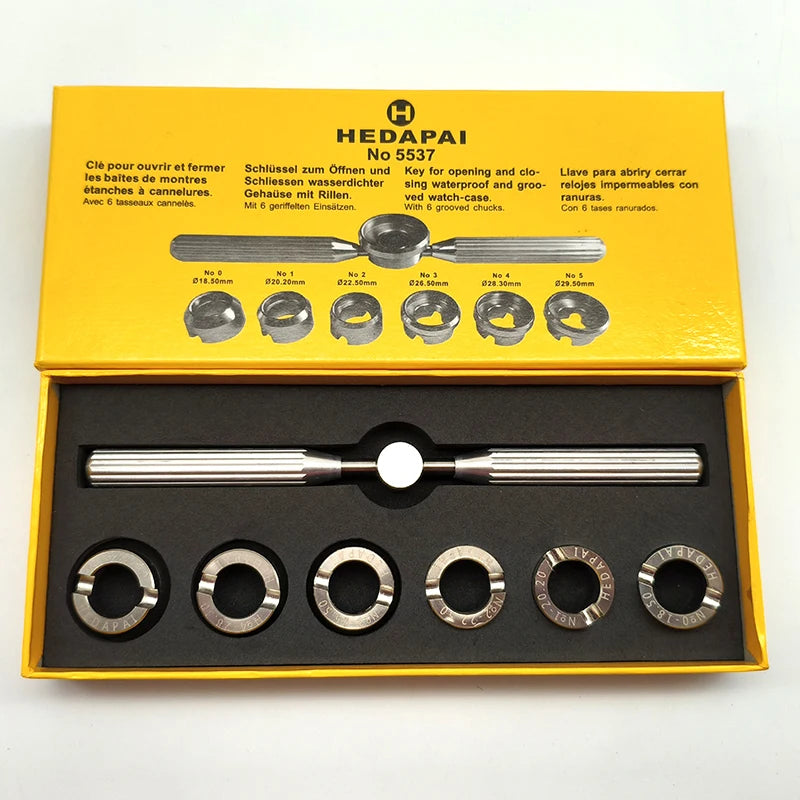 Pro Back Case Opener Cover Remover for Rolex for Tudor Watch Repair Tool Kit 5537 Watch Back Cover Remover Screw Wrench Opener