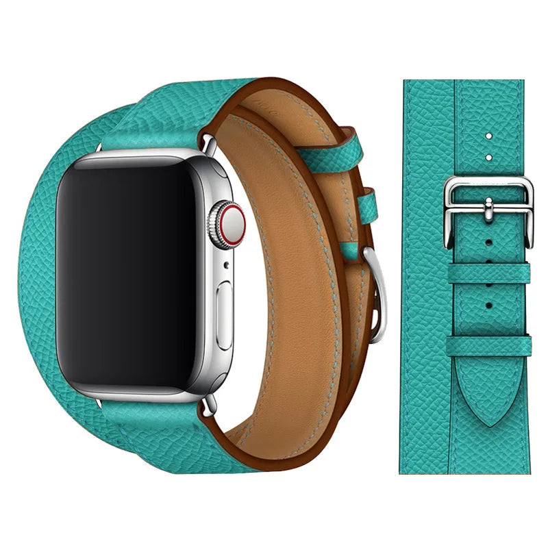 Vintage Leather Strap For Apple watch band 44mm 49mm 45mm 42mm 46mm 40mm correa bracelet iWatch series 7 8 6 SE ultra Watchband