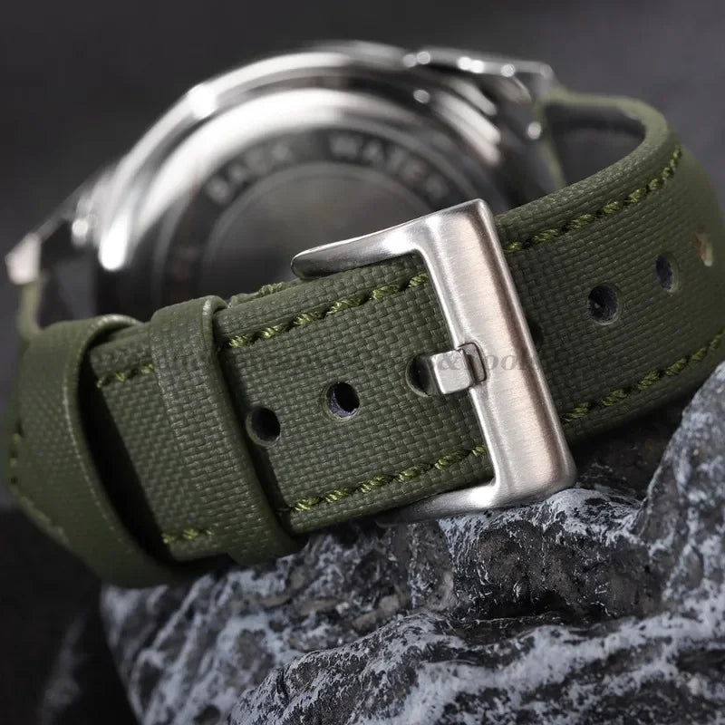 Sailcloth Nylon Watch Band 18mm 20mm 22mm for Huawei Watch Gt4 46mm Waterproof Fabric Watch Strap for Seiko Quick Release Belts