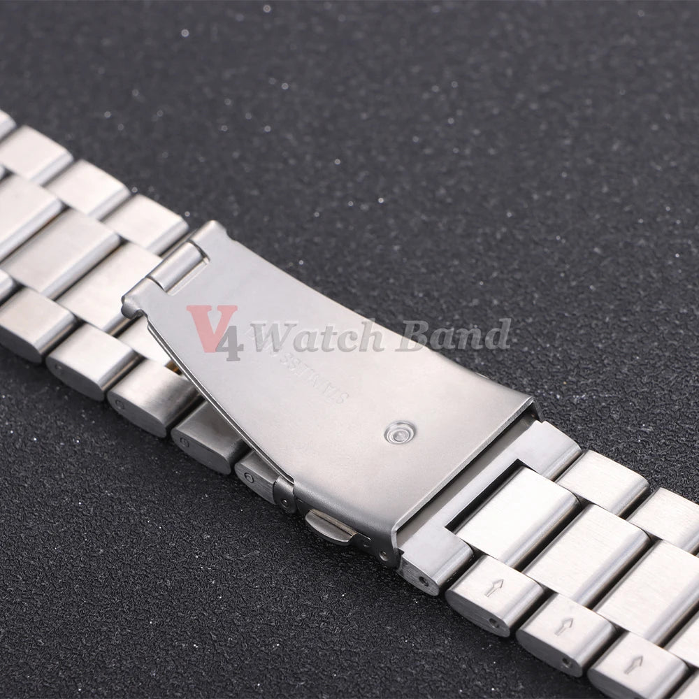 22mm 20mm Watch Band For Samsung Galaxy Watch 7/6/5/4/3 40mm 44mm S3 Active2 Huawei Watch GT4 GT3 Gt2e Stainless Steel Band