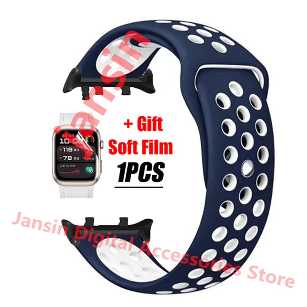 For Huawei Watch D2 Correa Silicone Bracelet Screen Protector Accessories Band For Huawei Watch D2 Replaceable Sport Strap