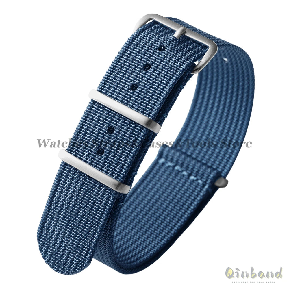 Ribbed Strap Ballistic Fabric Watch Strap Replacement 18mm 19mm 20mm 22mm for Samsung Galaxy Watch7/6/5/4 Quality Nylon Bracelet