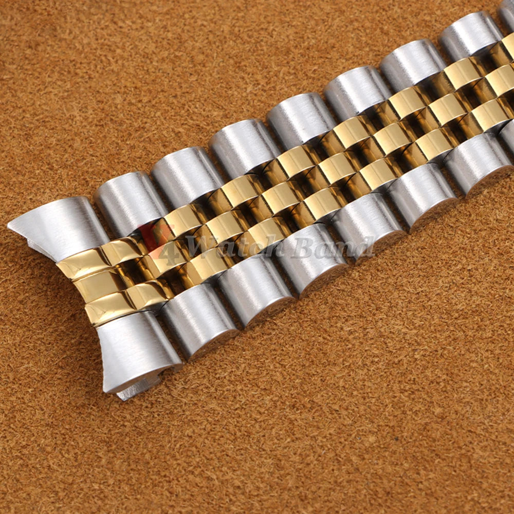 Watchband for Rolex Sub GMT Yacht Daytona 13mm 17mm 20mm 21mm Strap for Jubilee Luxury Watch Chain Parts Replacement Accessories