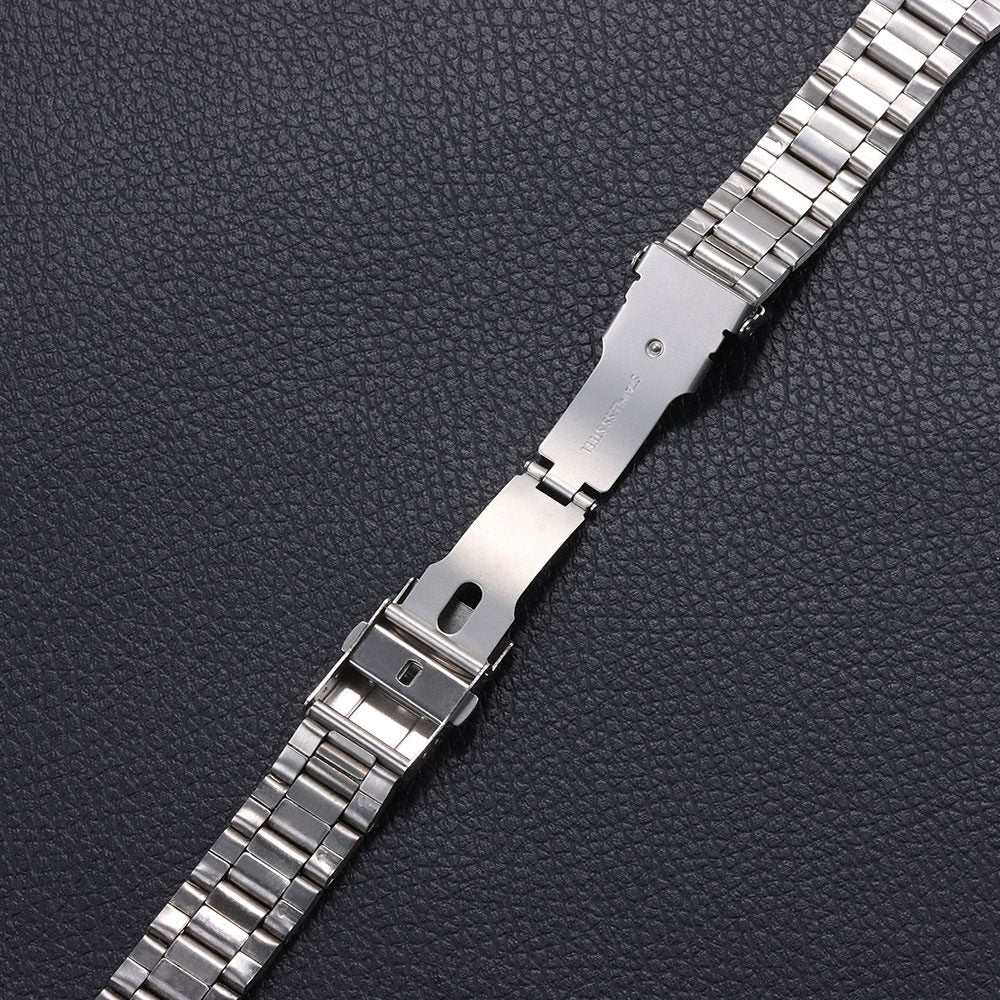 Metal Watch Band for Seiko 20mm 22mm Steel Watchband Silver Bracelet Wristbelt 20/22mm Middle Polished Strap