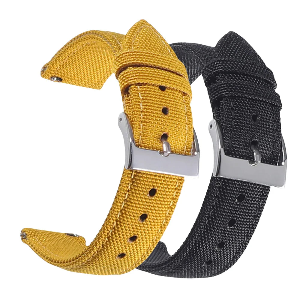 Waterproof Sailcloth Watch Band Quick Release Watch Strap 18mm 19mm 20mm 21mm 22mm 24mm Nylon Watchband for Blancpain for Omega