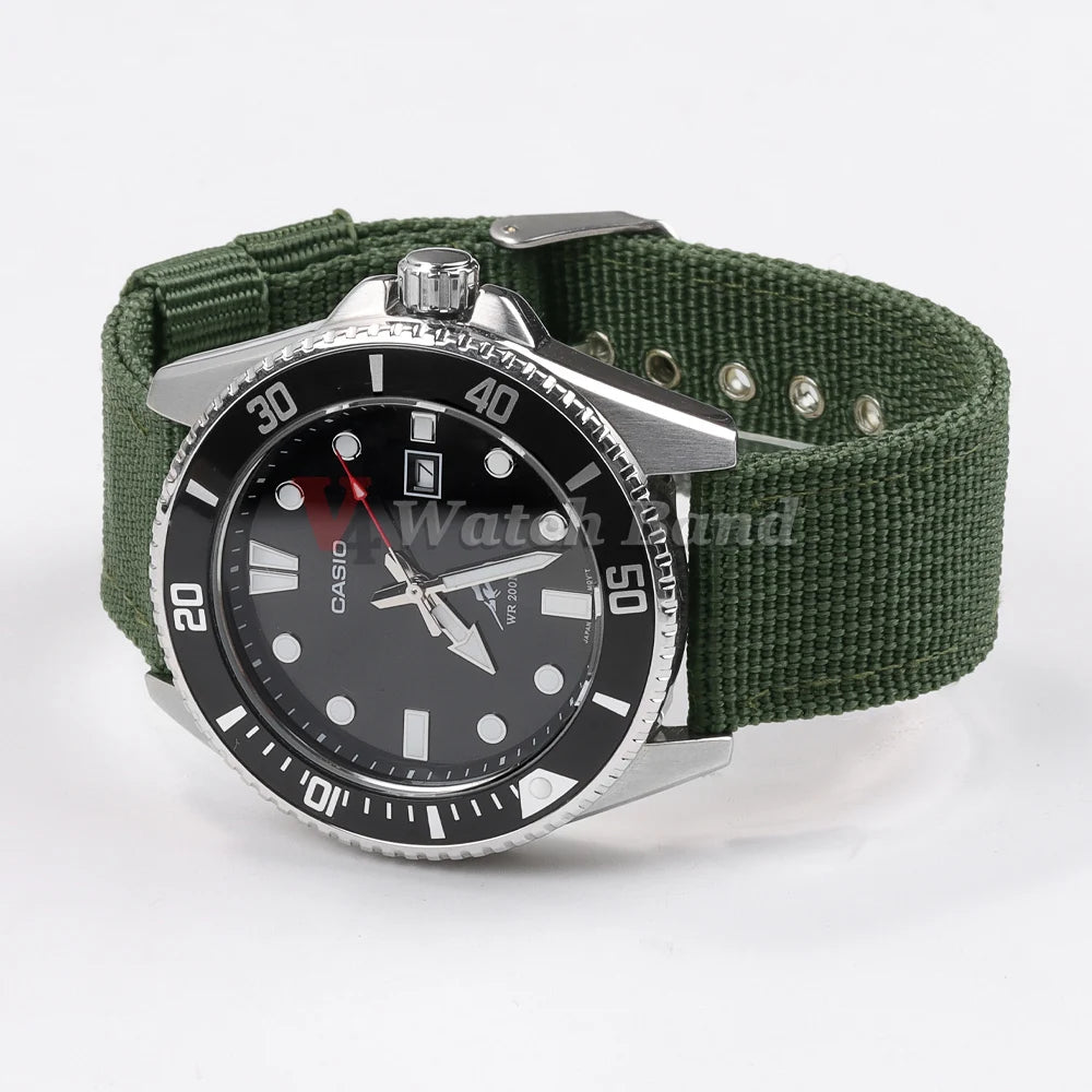 16/18/20/22/24mm Nylon Watch Band for Seiko Army Military Canvas Woven Nylon Strap for Huawei Wristband Men's Sport Watch Bands