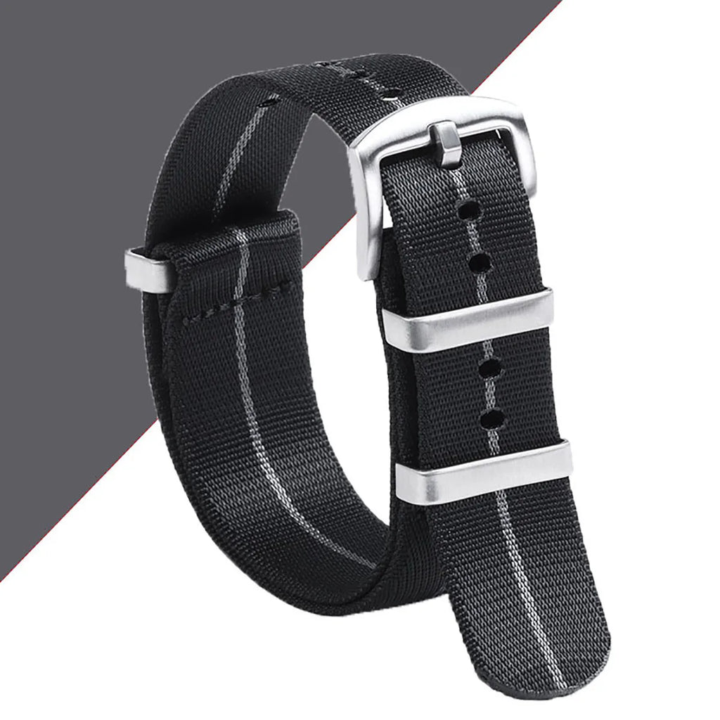 High Density Nylon Watch Band for Omega Bracelet for Huami Amazfit GTS for Seiko for Tudor Military Strap for Samsung Galaxy