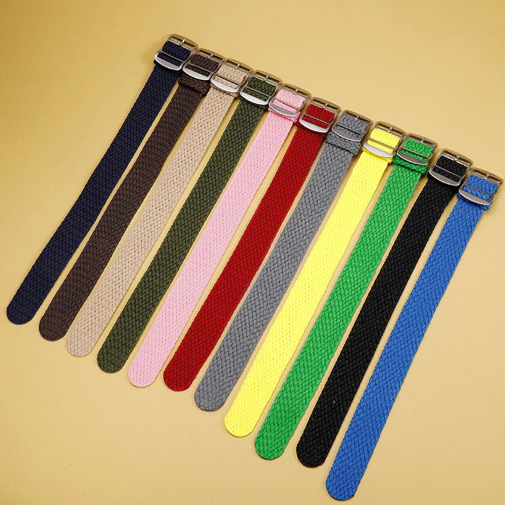 Fabric Woven Bracelet for Perlon14 16 18mm for Omega Seamaster007 20mm 22mm for Rolex for Tudor Watch Band Nylon Strap Wristband