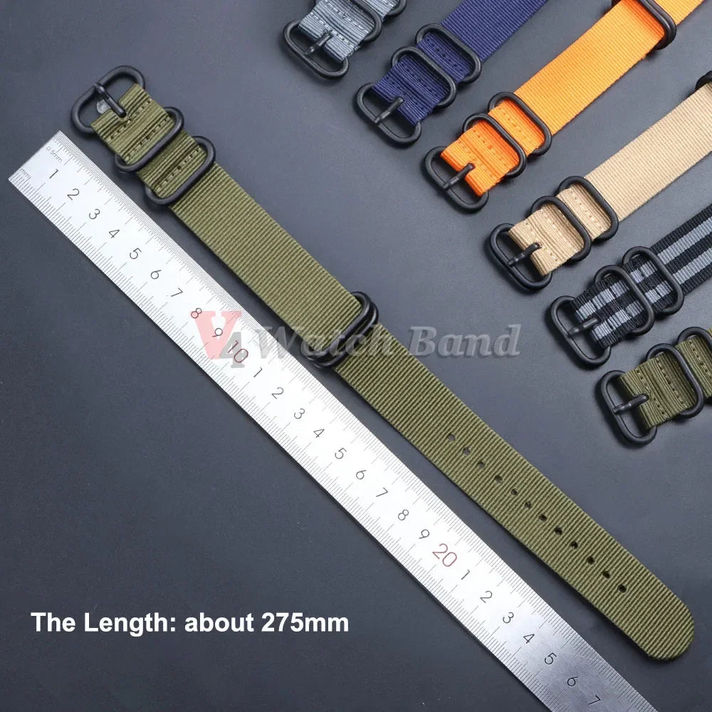 18mm 20mm 22mm Strap for Seiko High Quality Nylon Watch Band for Omega Army Sport Bracelet Replacement Military Casual Watchband