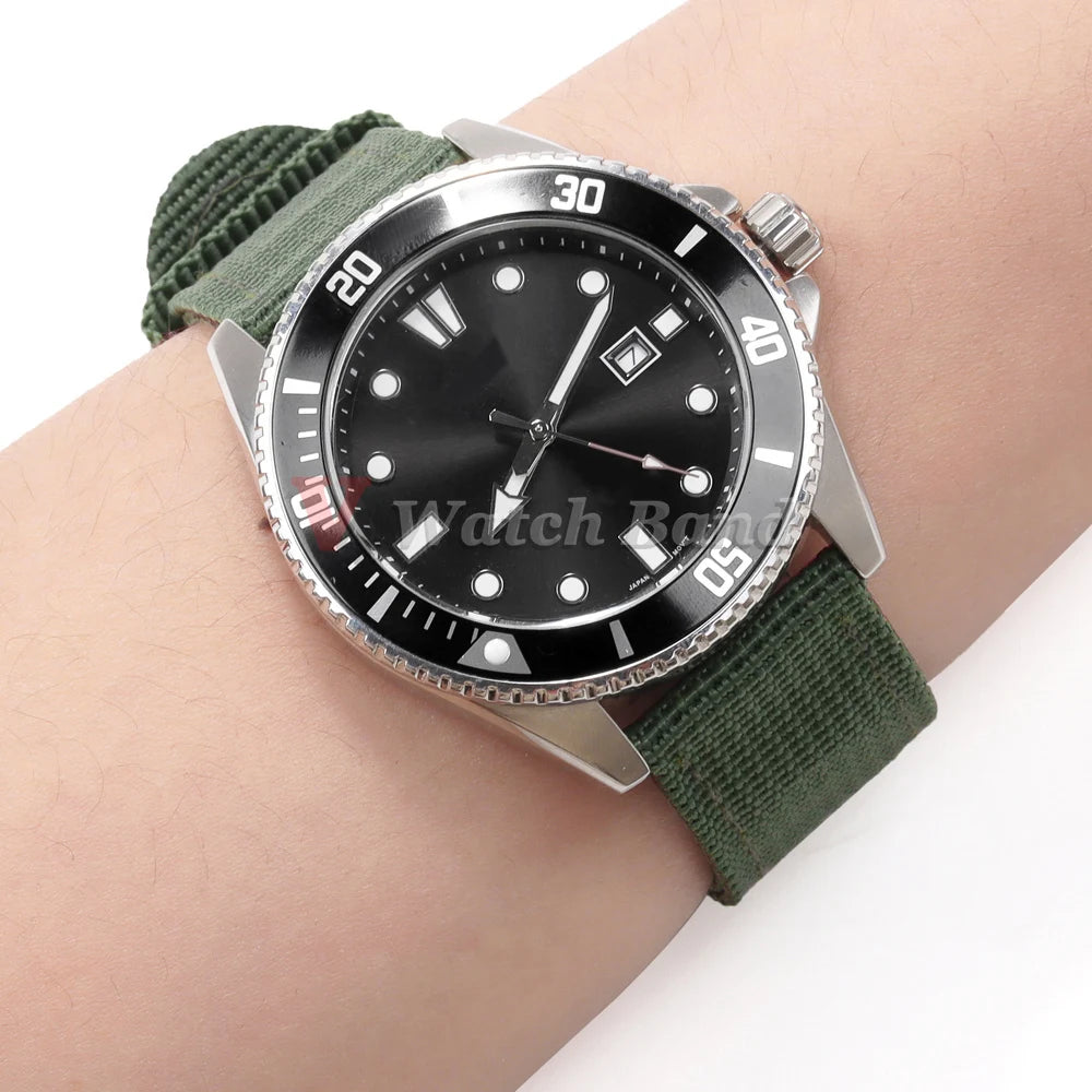 16/18/20/22/24mm Nylon Watch Band for Seiko Army Military Canvas Woven Nylon Strap for Huawei Wristband Men's Sport Watch Bands