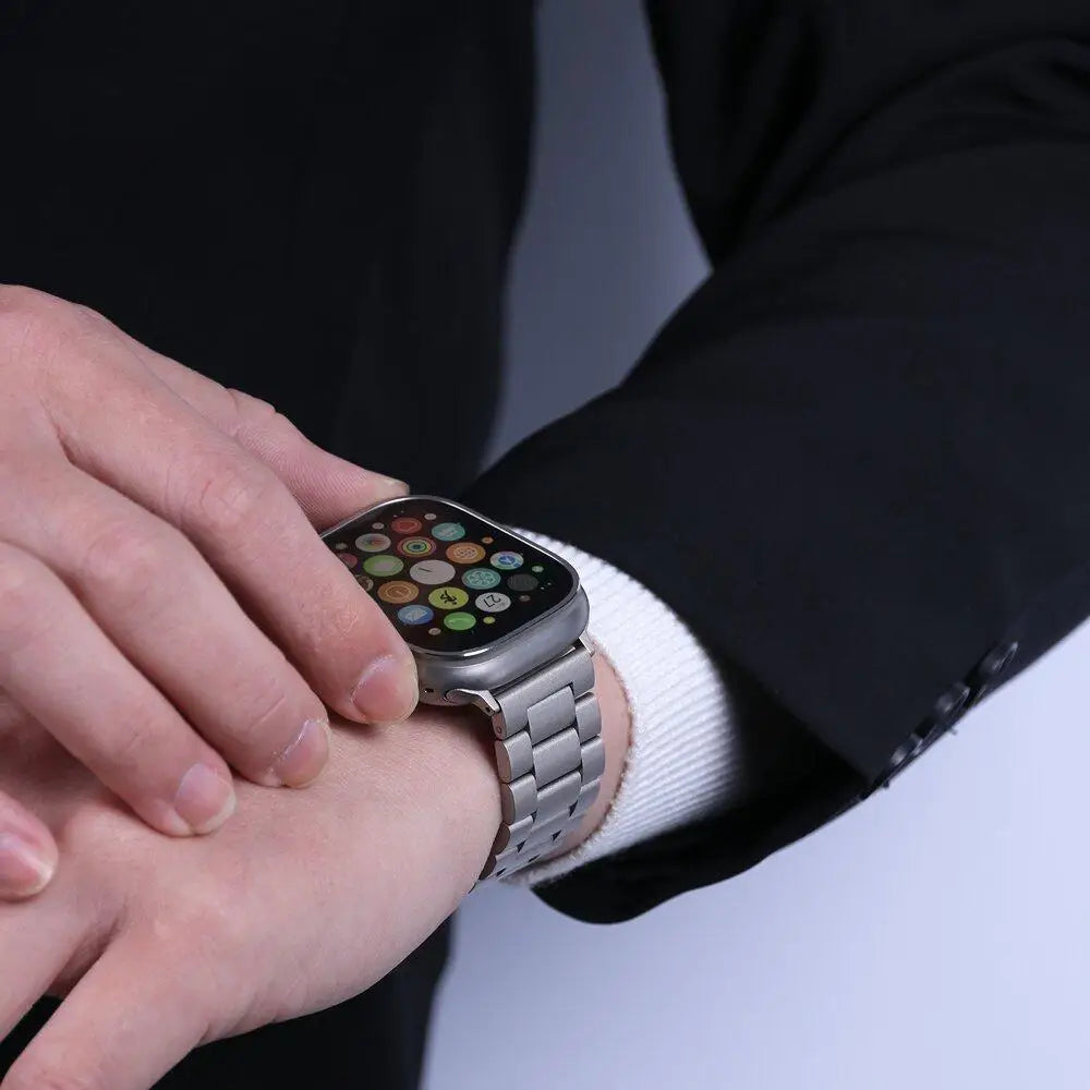 For Apple Watch 10 46mm Strap Stainless Steel Wristband Accessories Correa For Iwatch 10 9 8 Ultra 49mm 42/44/38mm Metal Band